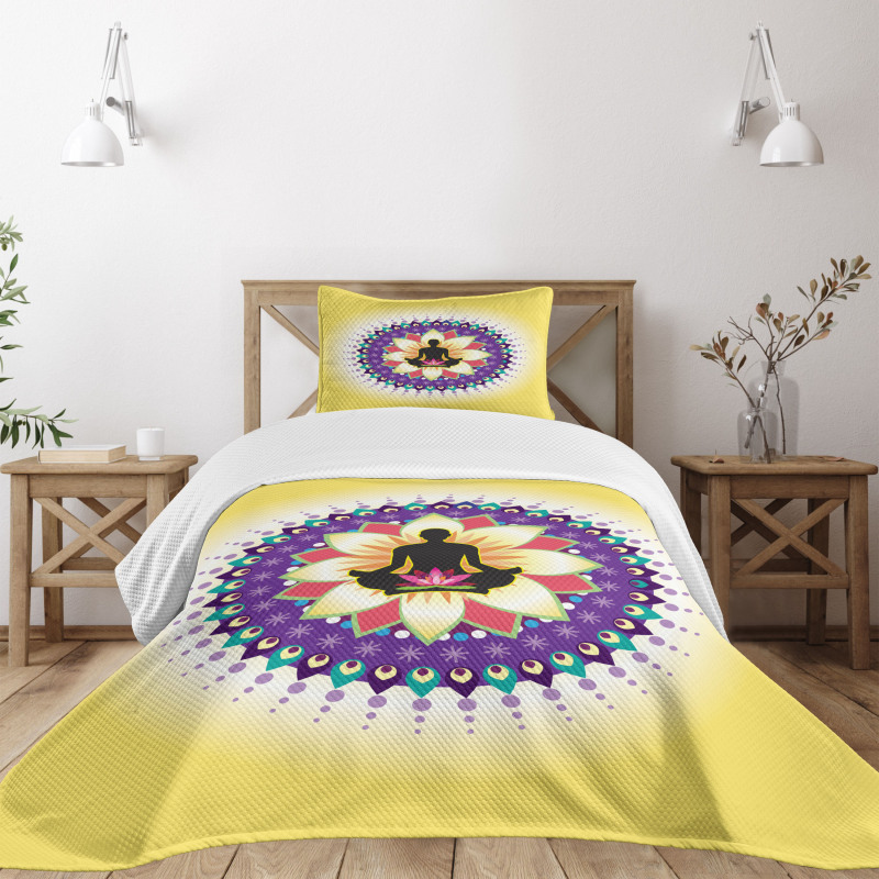 Round Circle Lotus Bedspread Set