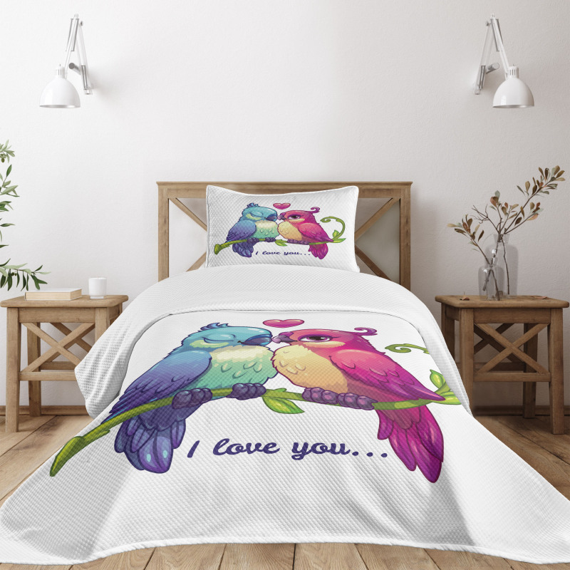 Branch with Heart Bedspread Set