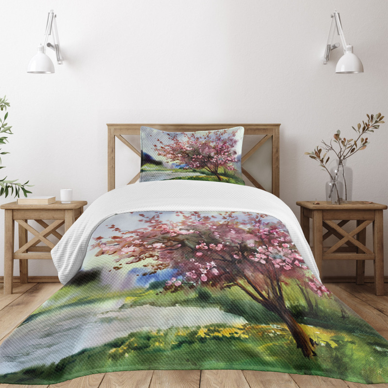 Spring Blooming Nature Bedspread Set