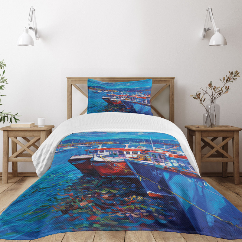 Harbour by the Sea Bedspread Set