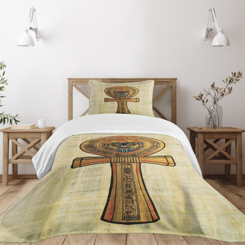 Antique Culture Sign Bedspread Set