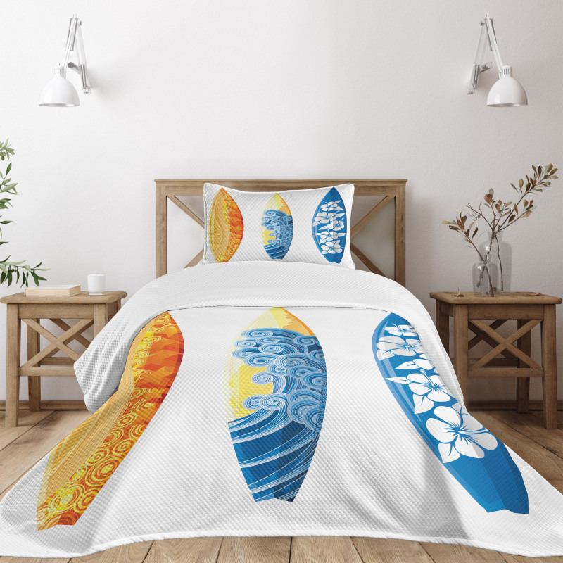 Surf Fun Water Sports Bedspread Set