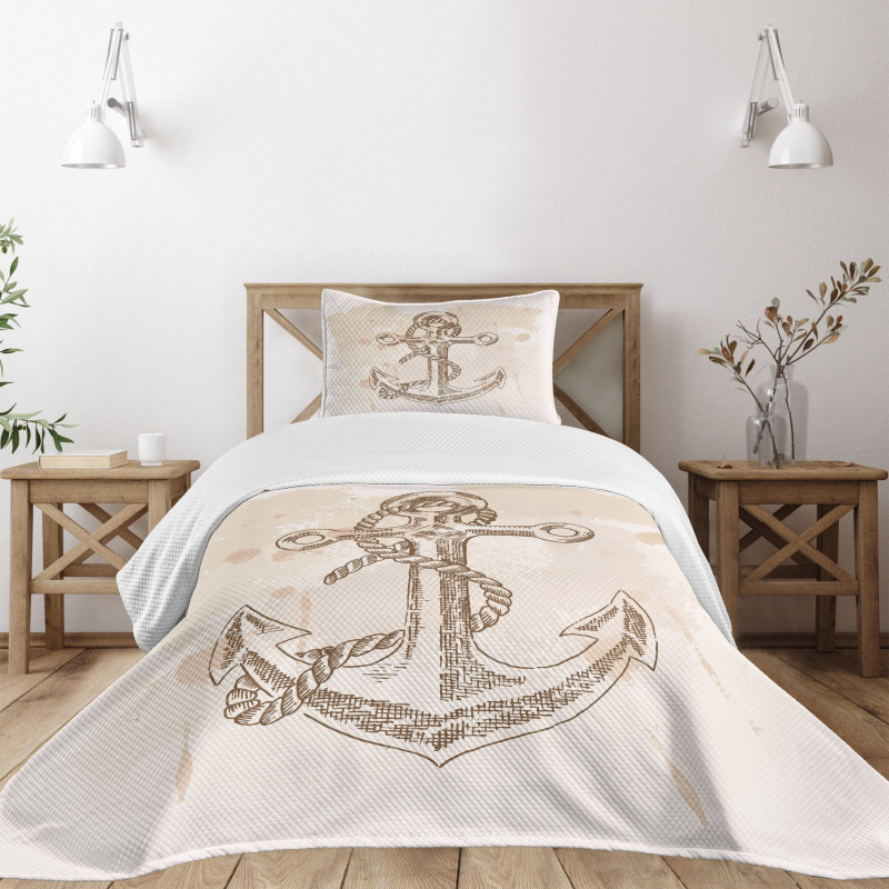 Navy Rope Summer Holiday Bedspread Set