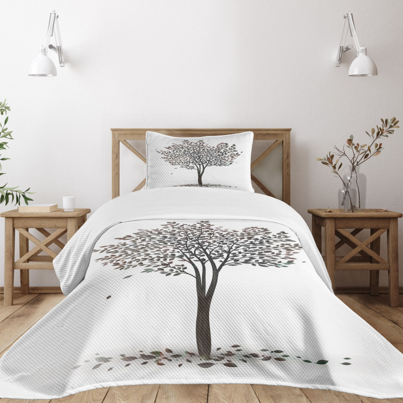 Fall Leaves Solititude Bedspread Set