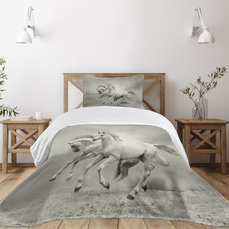 Horse Freedom Theme Bedspread Set