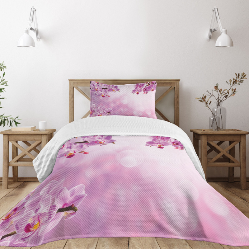 Orchid Spring Petals Spa Bedspread Set