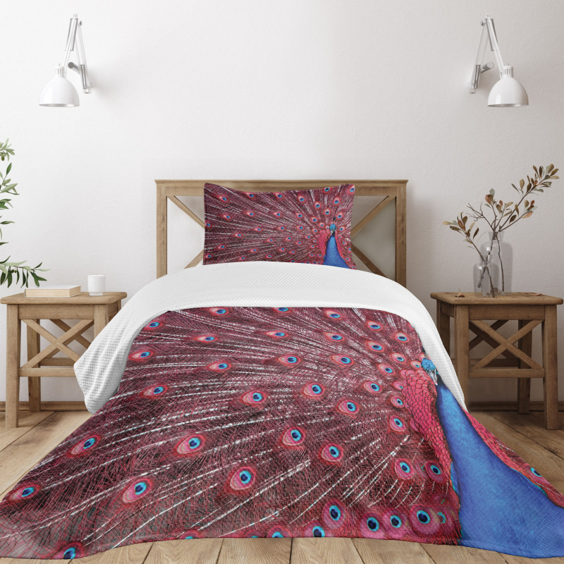 Peacock Bird Surreal Bedspread Set