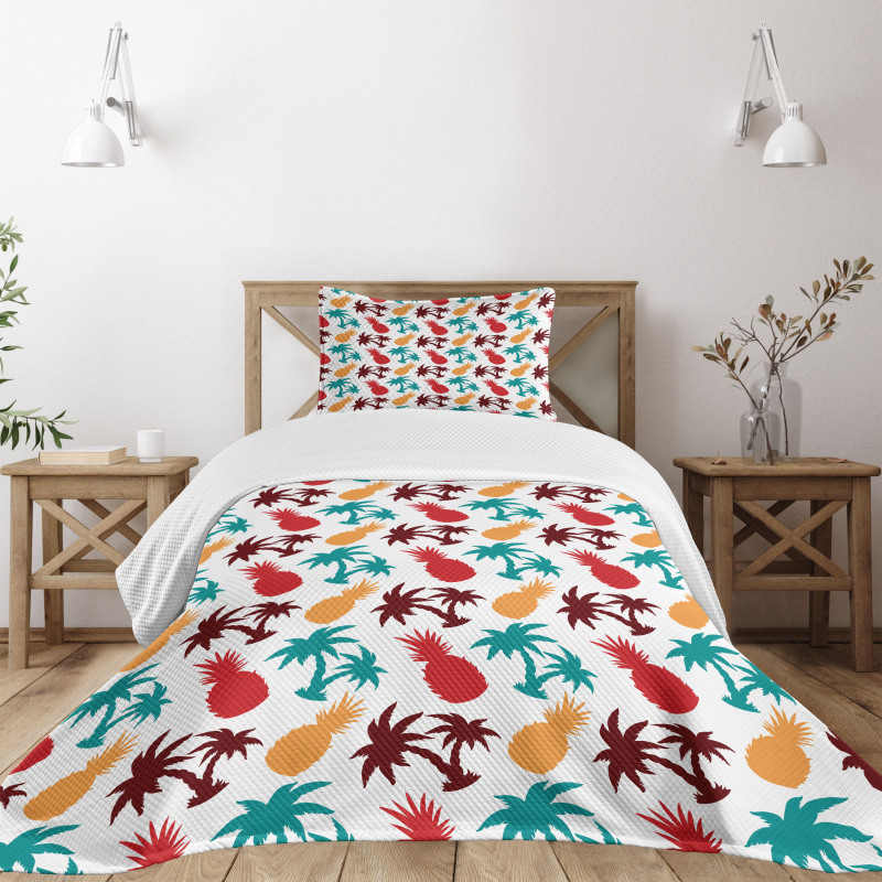 Palm Trees Island Bedspread Set