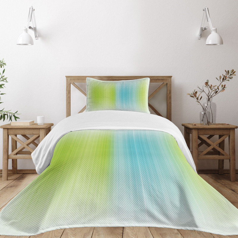 Digital Stripes Vertical Bedspread Set