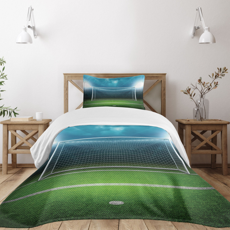 Soccer Football Game Bedspread Set