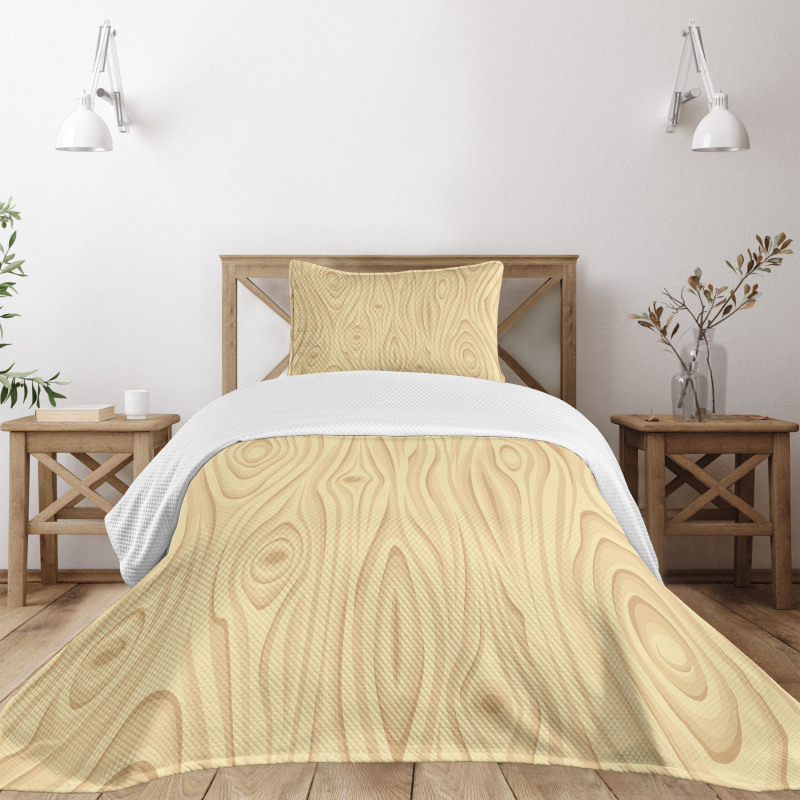 Wooden Texture Organic Bedspread Set