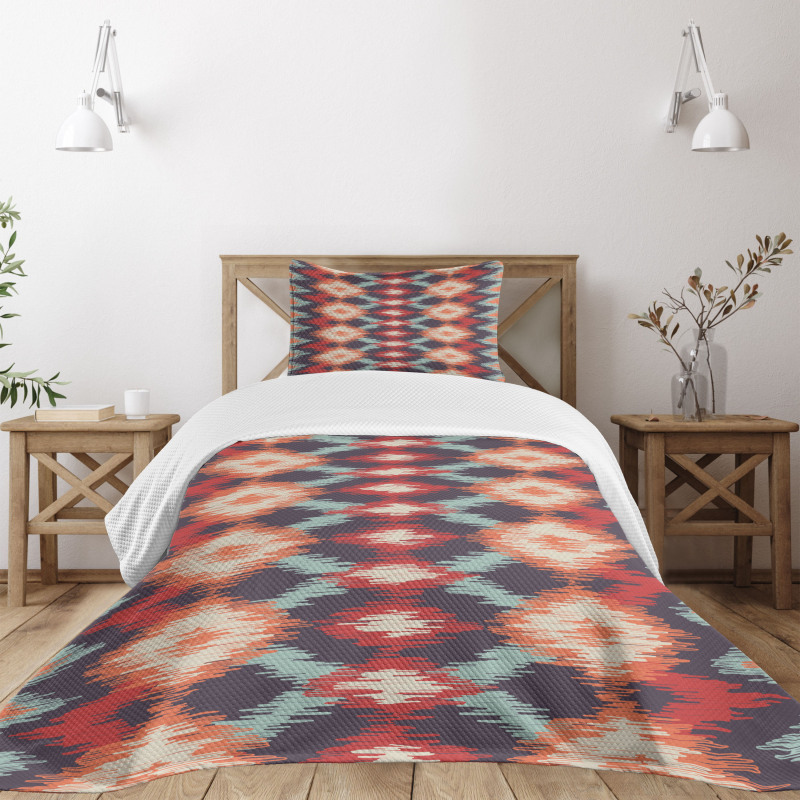 Oriental Weaving Style Bedspread Set