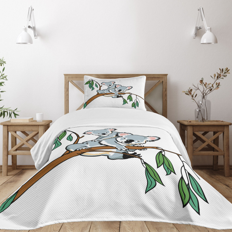 Koala Eucalyptus Bedspread Set