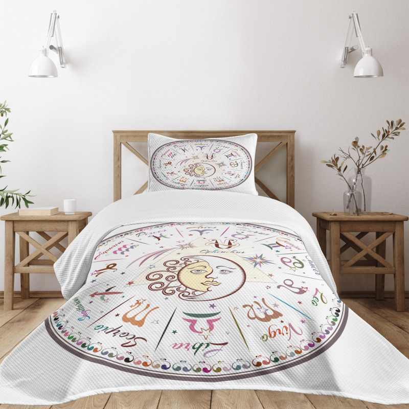 Astrological Horoscope Bedspread Set