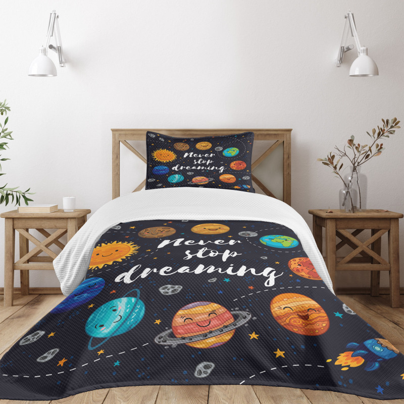 Outer Space Star Cluster Bedspread Set