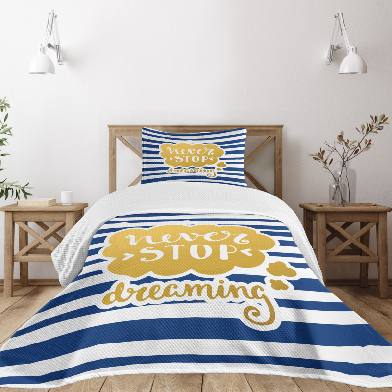 Maritime Vintage Navy Bedspread Set