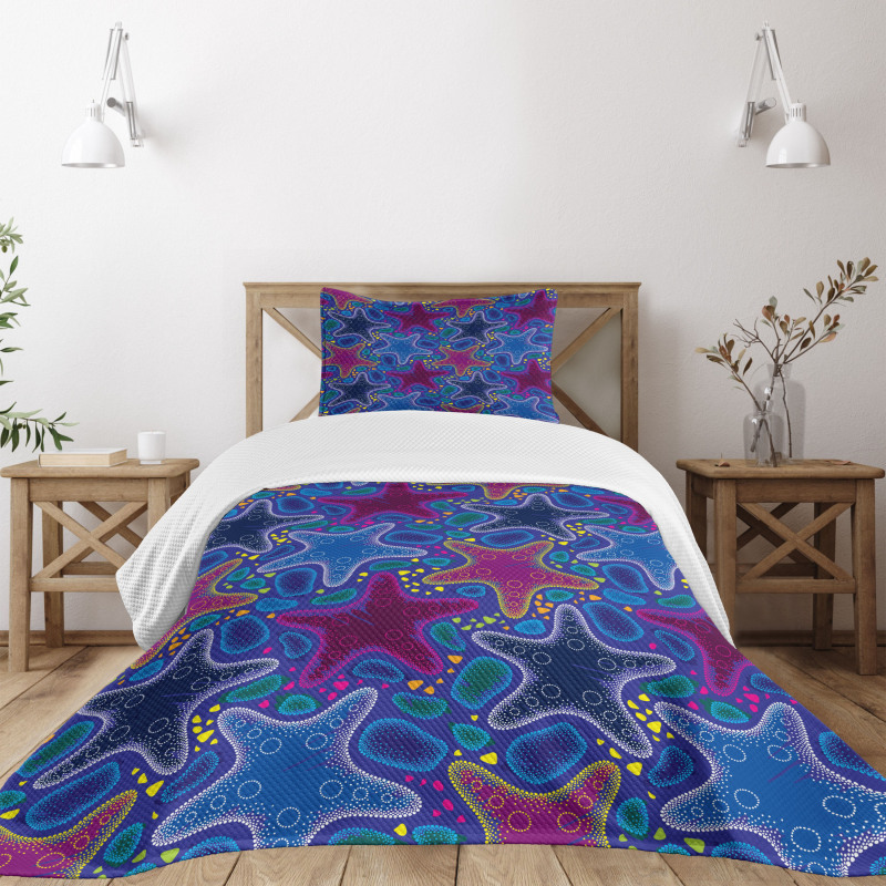 Starfish Animal Art Bedspread Set