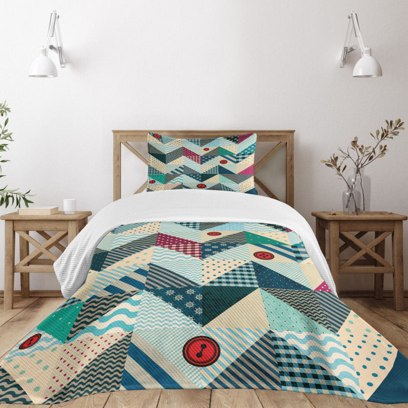 Vintage Patchwork Art Bedspread Set