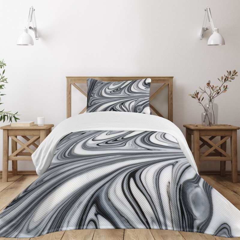 Black White Surreal Art Bedspread Set