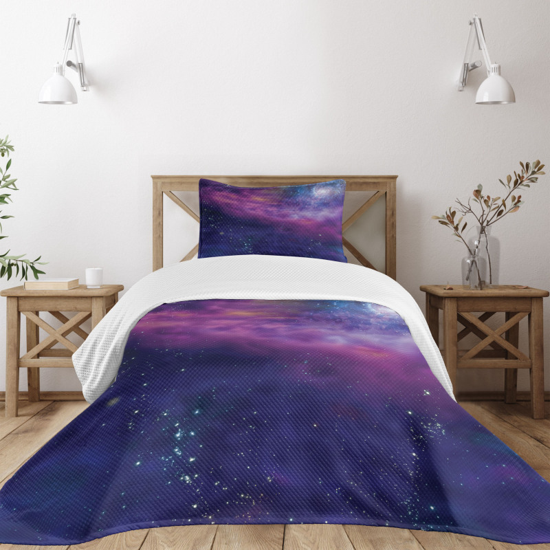 Galaxy Nebula Star Bedspread Set