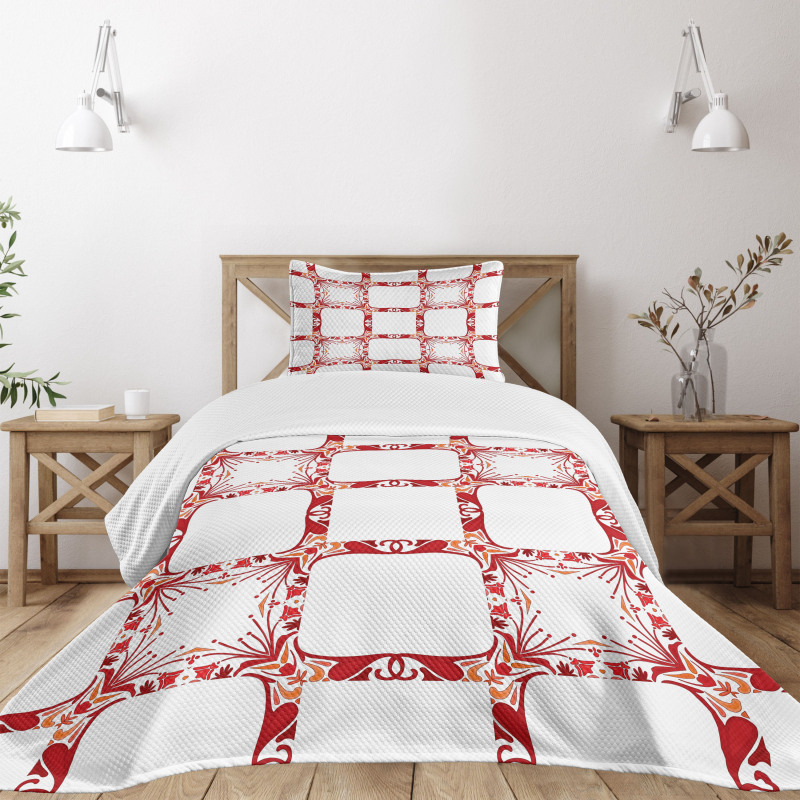 Modern Old Shapes Bedspread Set