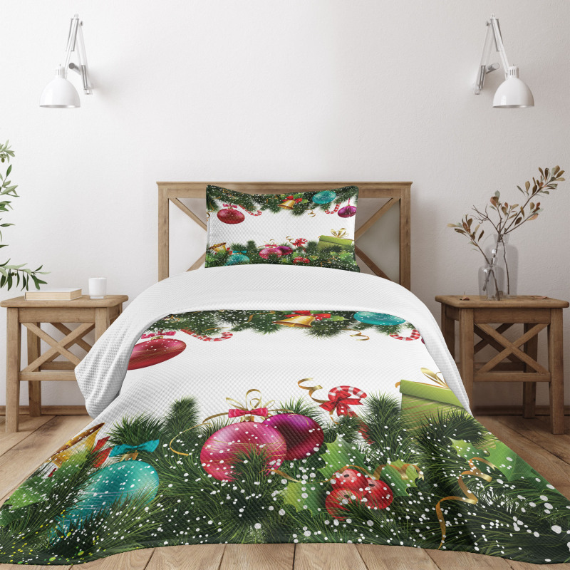 New Year Celebration Bedspread Set