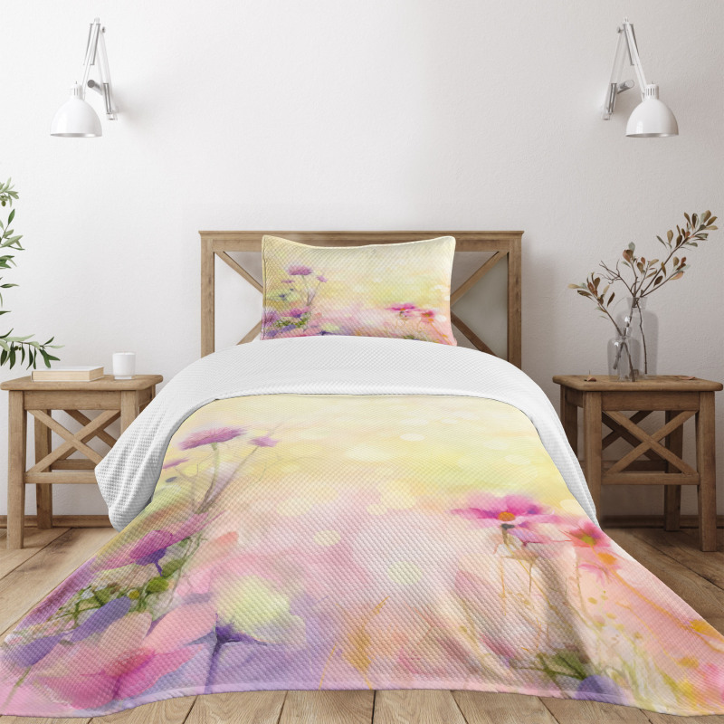 Vintage Magnolia Blooms Bedspread Set