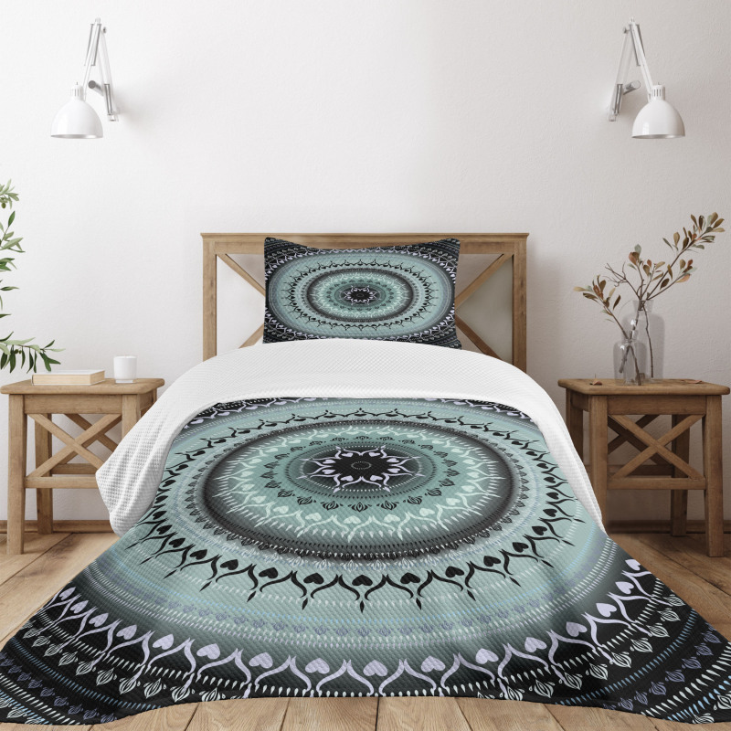 Vintage Mandala Circles Bedspread Set