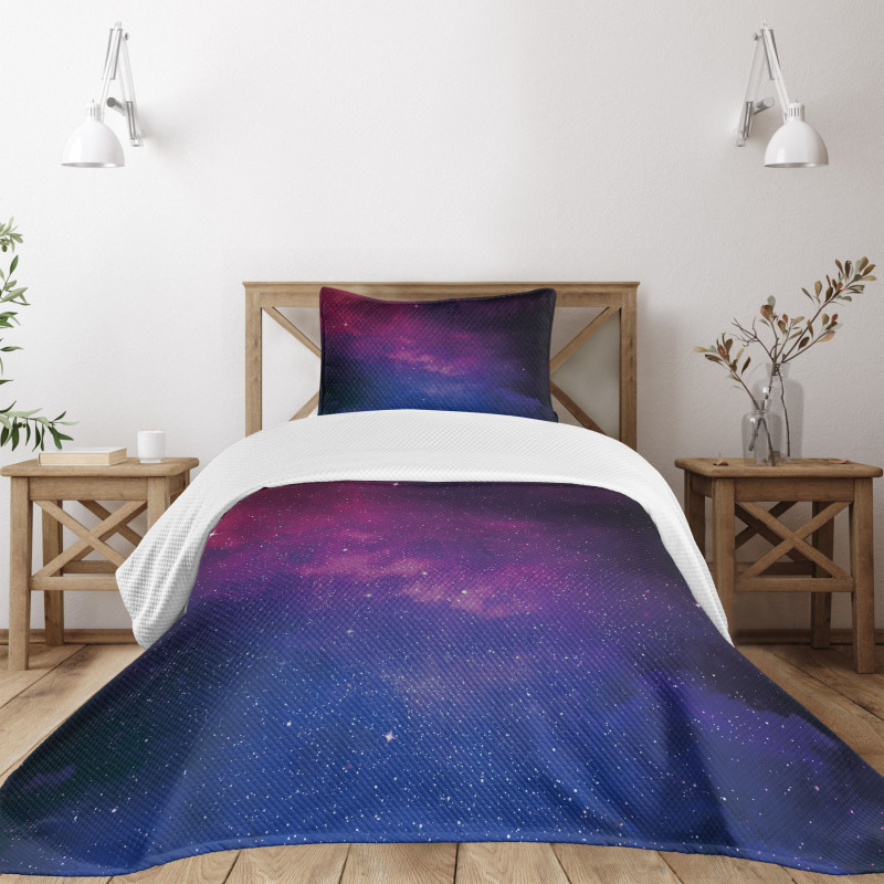 Stardust Space Rainbow Bedspread Set