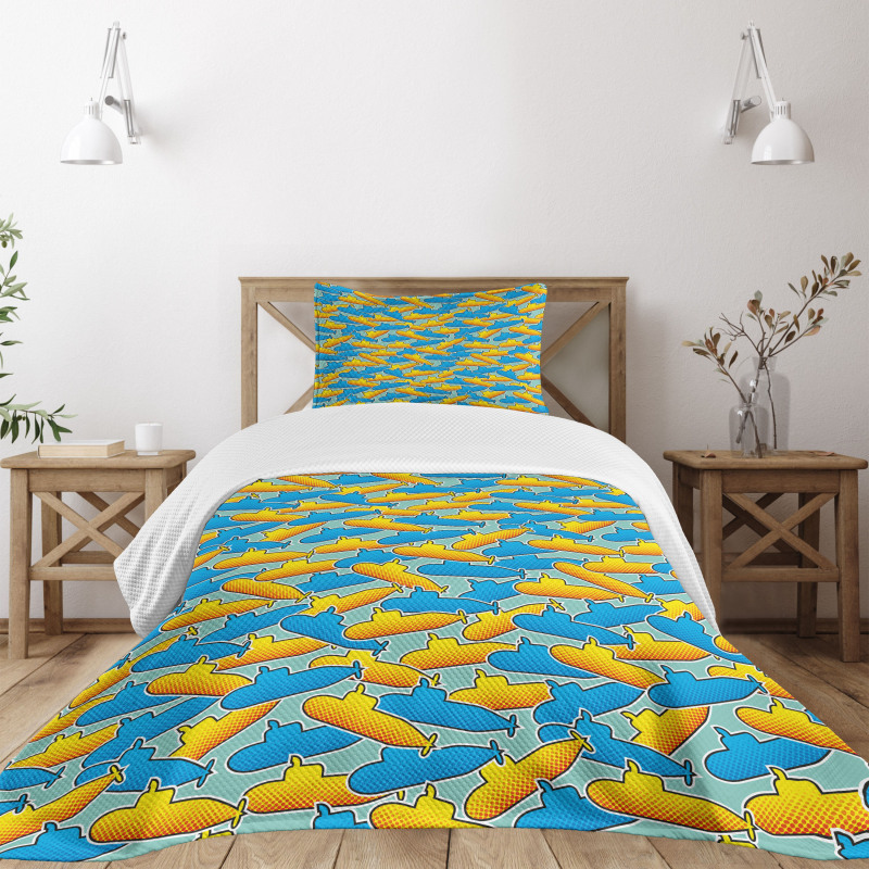 Pop Art Style Bedspread Set