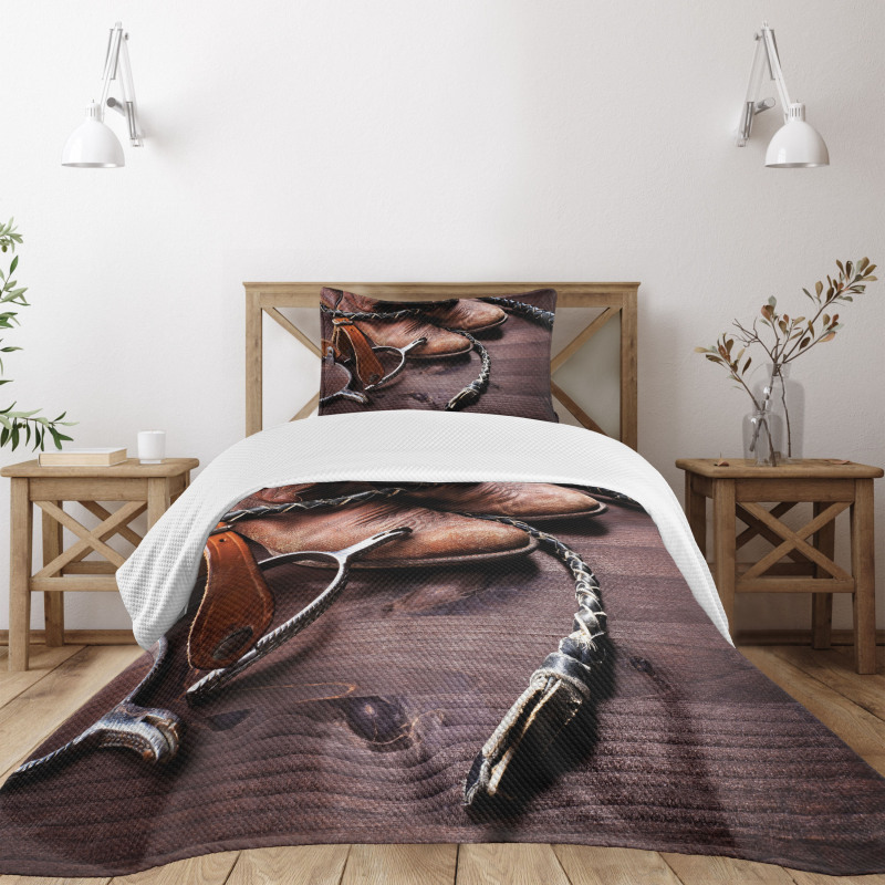 Rustic Rodeo Cowboy Bedspread Set