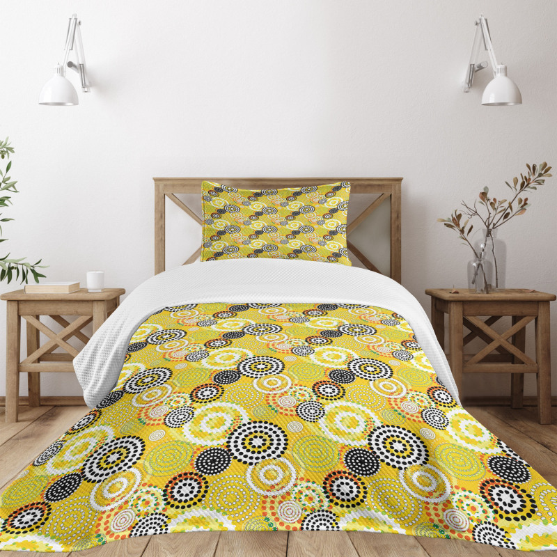 Psychedelic Rings Bedspread Set