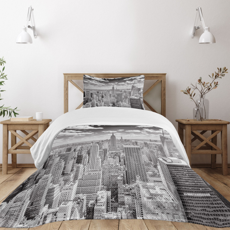 Manhattan Urban Scenery Bedspread Set