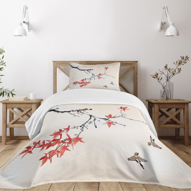 Romantic Spring Theme Bedspread Set
