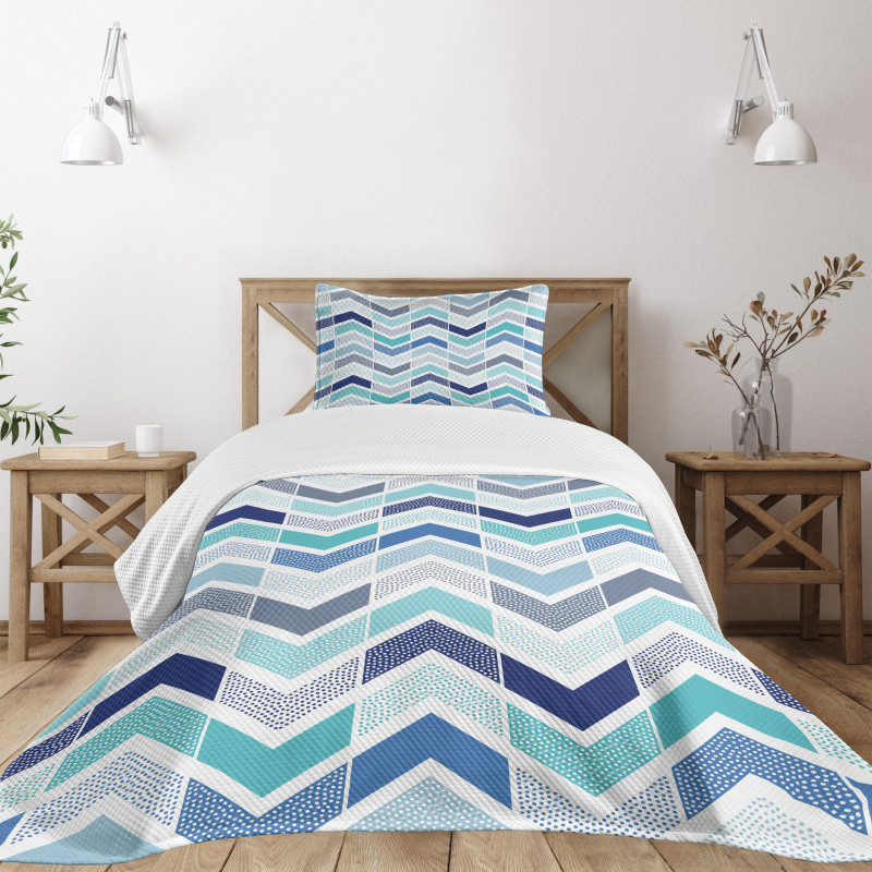 Seamless Doodle Style Bedspread Set