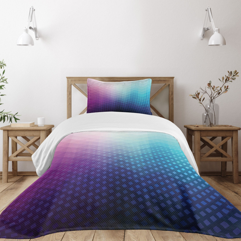 Geometric Fractal Triangle Bedspread Set