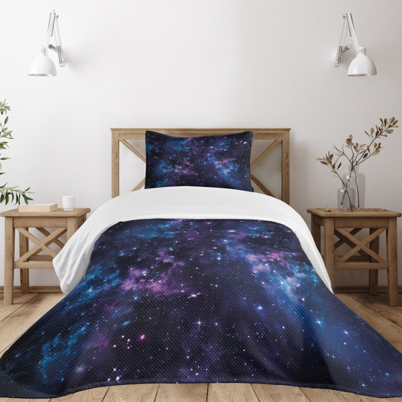 Mystical Sky with Star Bedspread Set