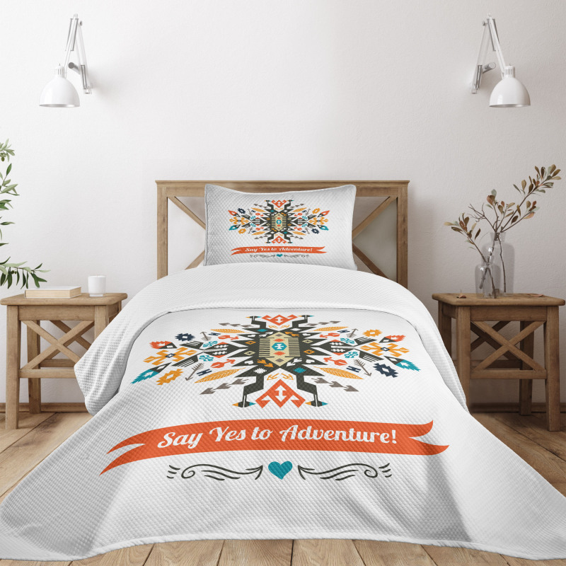 Design and Words Bedspread Set