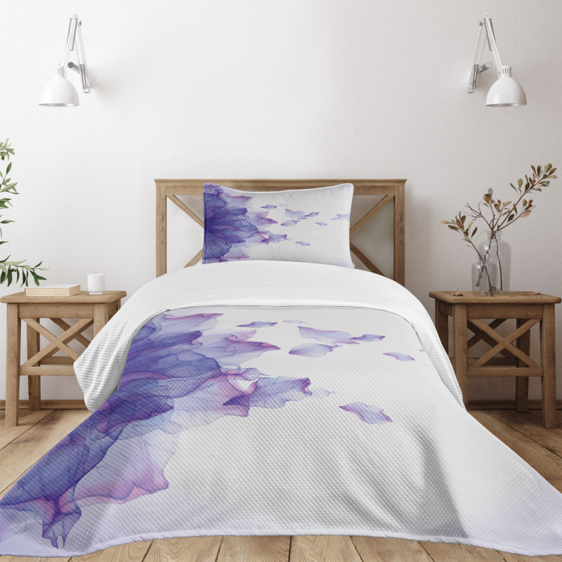Abstract Modern Water Bedspread Set