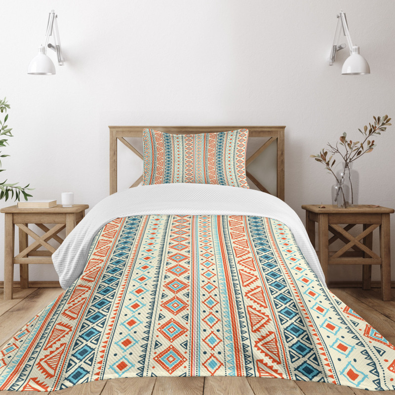 Mexican Aztec Pattern Bedspread Set