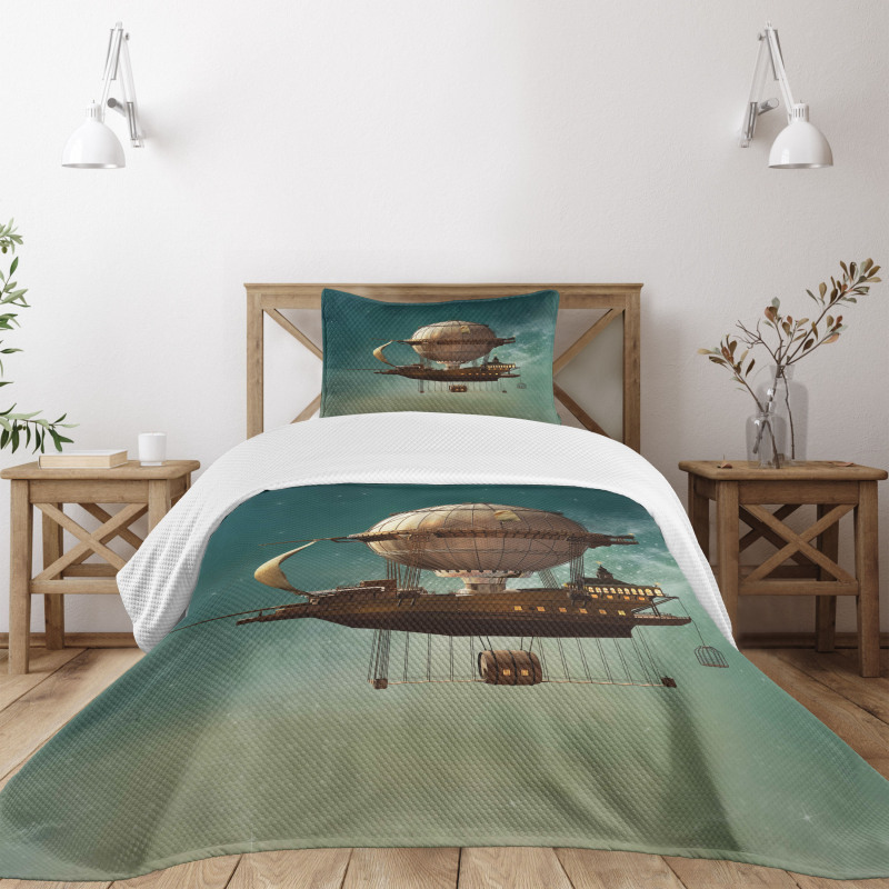 Surreal Space Scenery Bedspread Set