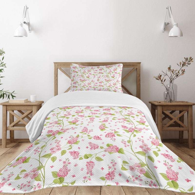 Nature Blossom Buds Bedspread Set