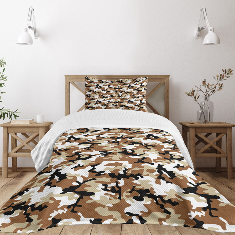 Camo Style Shades Bedspread Set