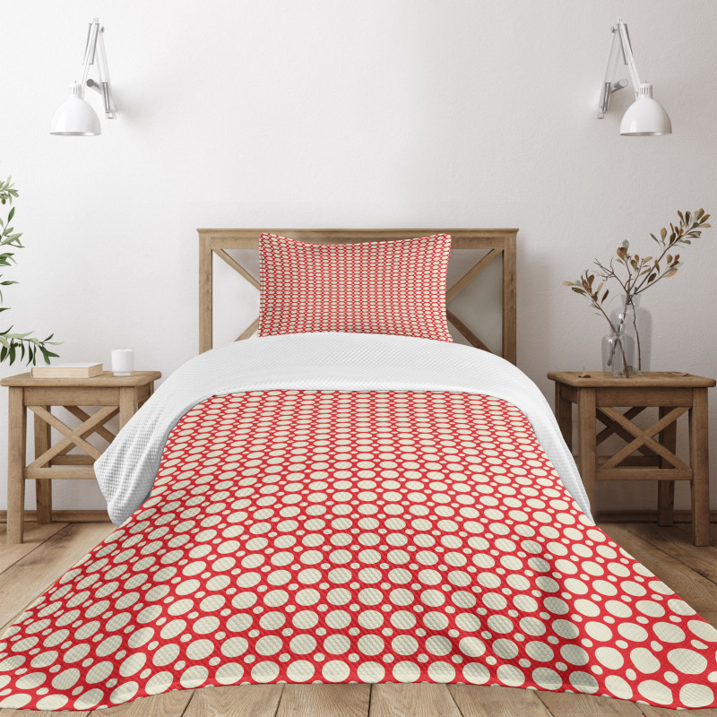 Big Small Polka Dots Bedspread Set