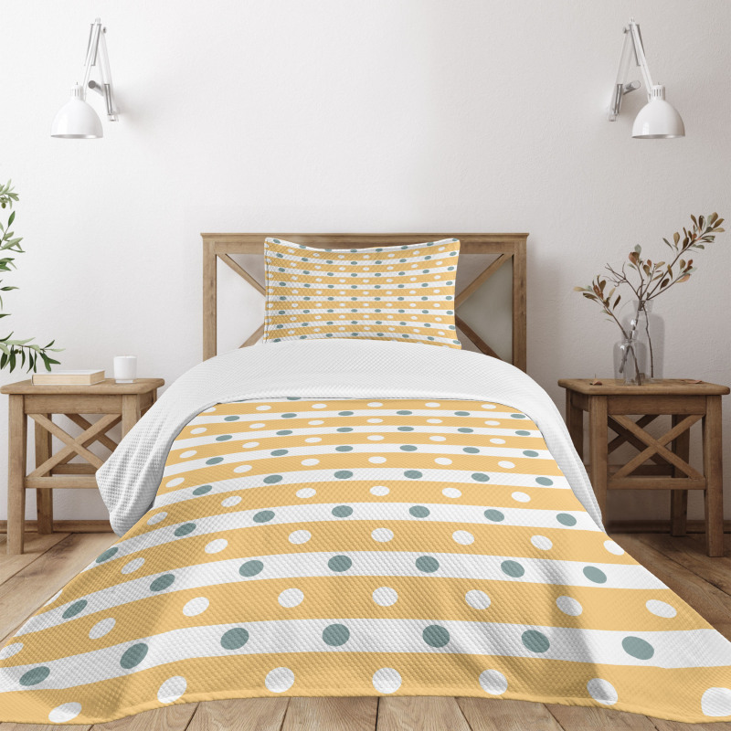 Stripes Dots Bedspread Set