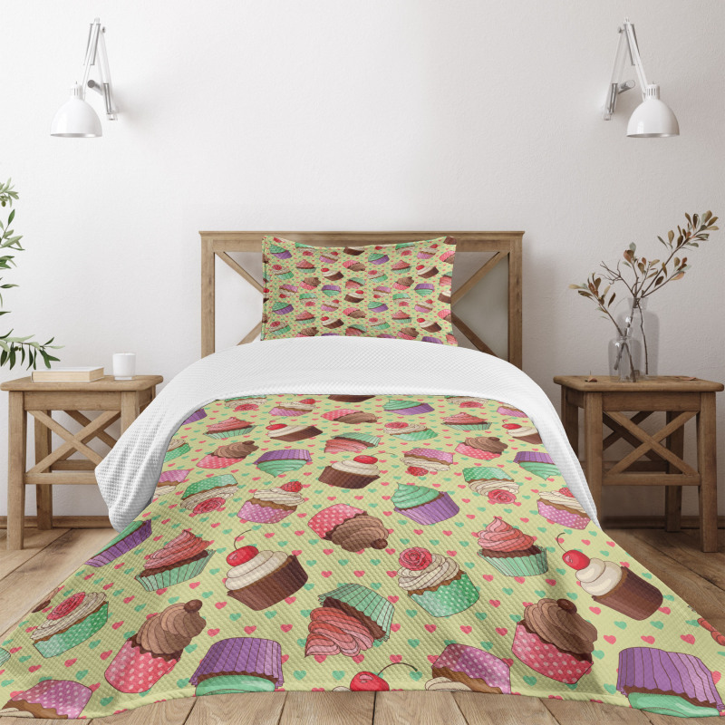 Bakery Polka Dots Bedspread Set