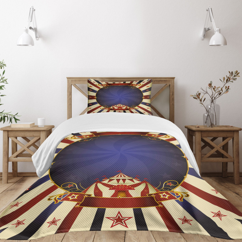 Circus Poster Image Bedspread Set