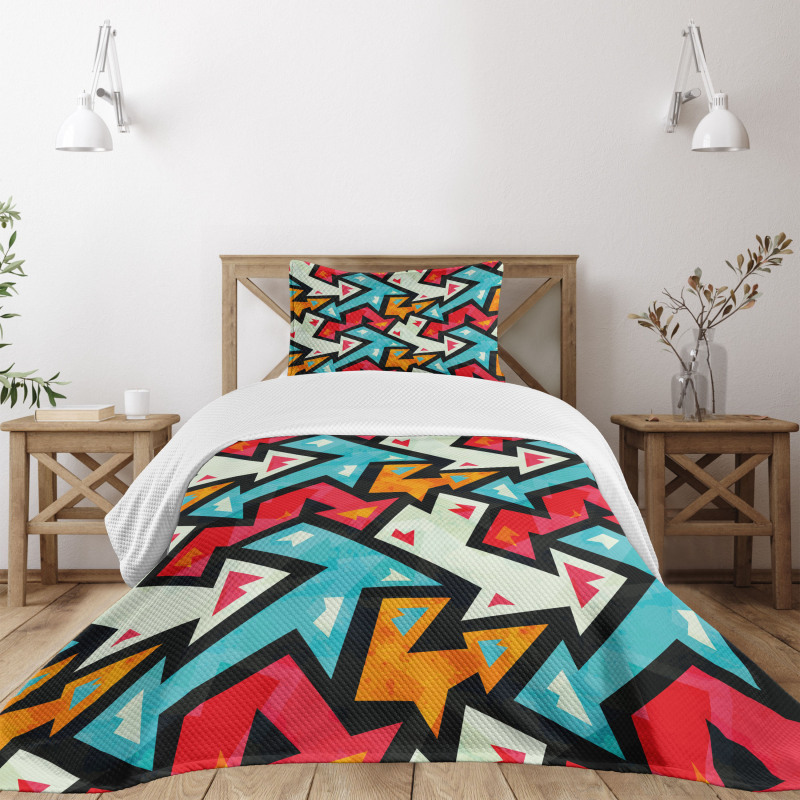 Psychedelic Arrows Bedspread Set