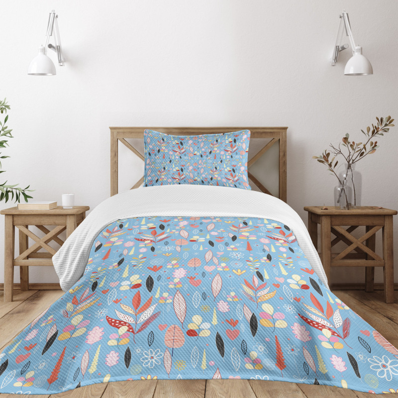 Autumn Leaves Garden Bedspread Set