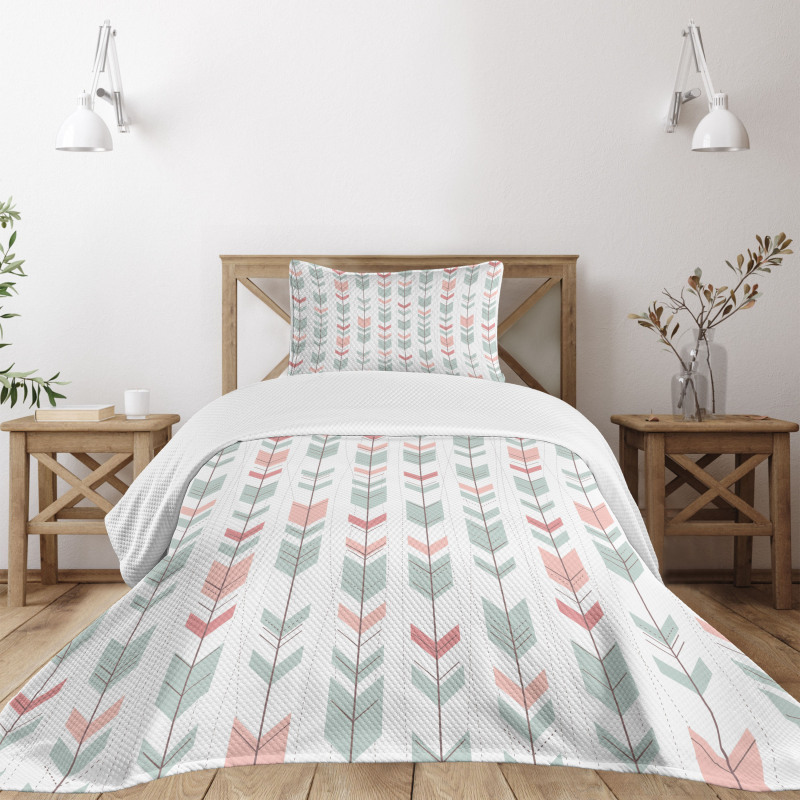 Abstract Chevron Arrow Bedspread Set